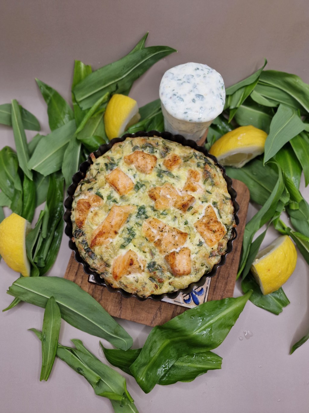 Lachs-Bärlauch-Quiche